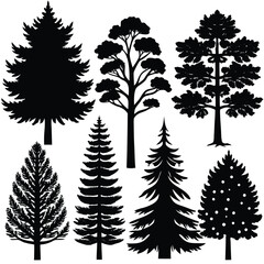 Fototapeta premium tree with roots with shilloute vector 