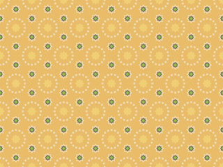 Floral seamless geometric pattern. Vector illustration for print, fabric, cover, wallpaper and wrapping paper.