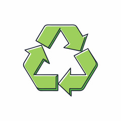 Fototapeta premium green recycle symbol