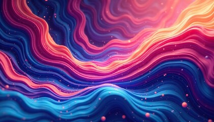 Fluid, swirling digital design repeating endlessly, style, curve