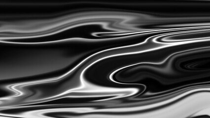 black and white silk