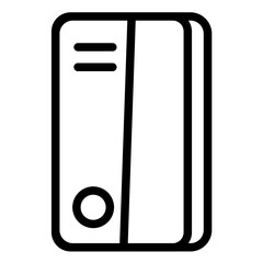 Binder line icon style