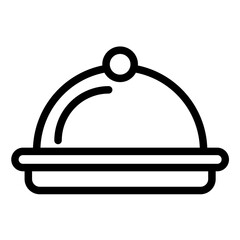 Platter line icon style