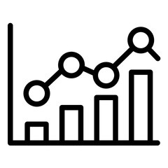 Data Analytics line icon style