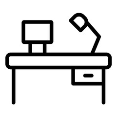 Workspace Line Icon Style