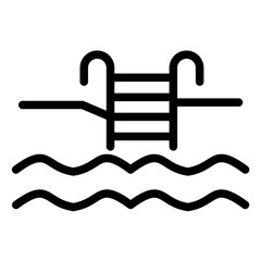 Pool Line Icon Style