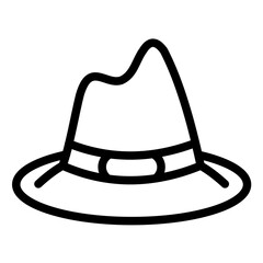Hat Line Icon Style