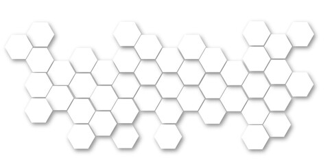 An Elegant and Abstract Visualization of Technological Innovation Through a Honeycomb-Inspired Geometric Pattern of Hexagons Representing Molecular Networks in a Clean, Minimalist Style