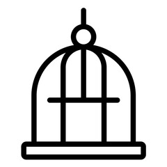 Cage Line Icon Style