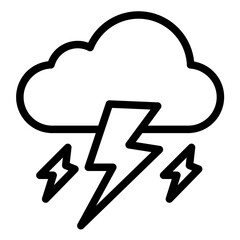 Thunder Line Icon Style