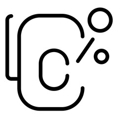 Celsius Line Icon Style