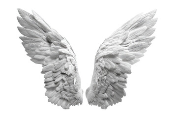 Obraz premium stylized angel wings formed from delicate 