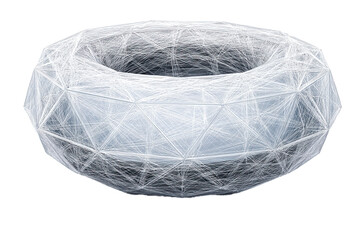 wireframe logo skeletal structure, transparent effect, futuristic feel, clean 