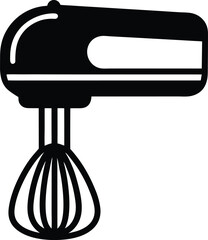 Connecting Rod Silhouette Vector - Mechanical Black Engine