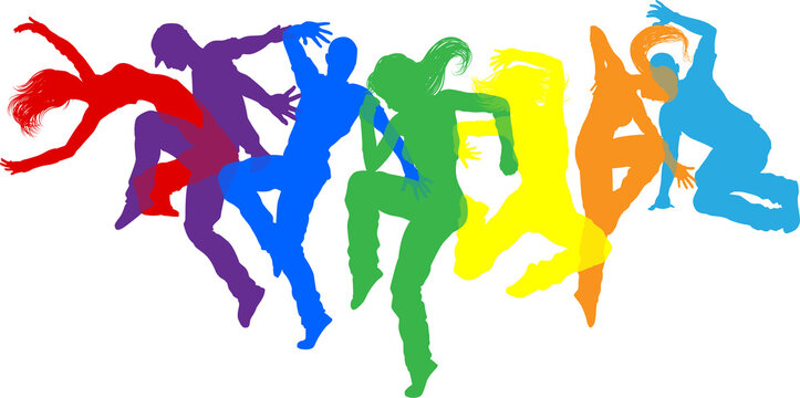 Dancers Silhouette Street Dance Poses Silhouettes
