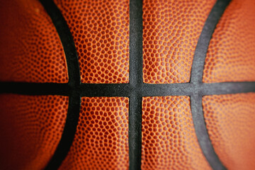 Fototapeta premium classic basketball ball on a white background