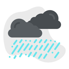 Heavy Rain icon vector illustration