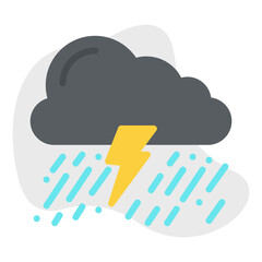 Thunderstorm icon vector illustration
