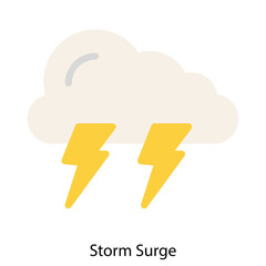 Storm Surge icon vector illustration