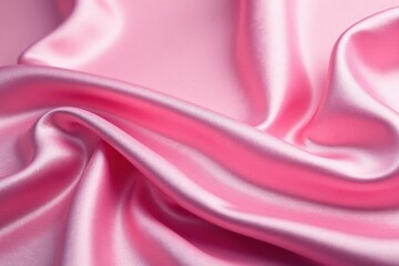 Obraz premium Softly draped pink silk fabric, luxurious folds , wave, chiffon, shadow