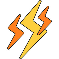 Lightning icon vector illustration