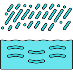 Water Flooding icon vector illustration