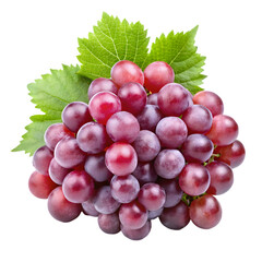 Fototapeta premium Red grapes isolated on white background