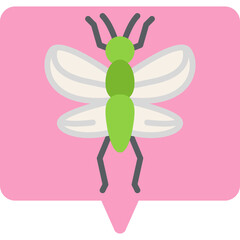Locust Infestation icon vector illustration