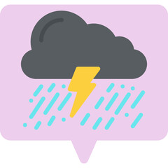 Thunderstorm icon vector illustration