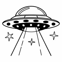 ufo in space