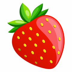 Obraz premium vector illustration of a strawberry