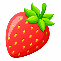 Obraz premium strawberry on white background