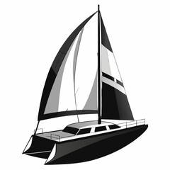 silhouette of a sailing ship