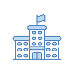 School vector icon stock illustration