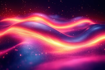 Abstract vibrant energy waves