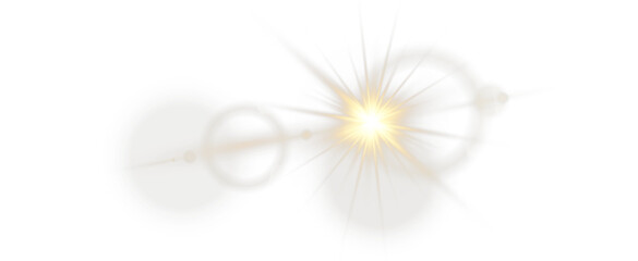 PNG sparkle effect in stadium spotlight with light abstract background beam and bokeh. Bright burst...