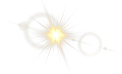 PNG sparkle effect in stadium spotlight with light abstract background beam and bokeh. Bright burst...