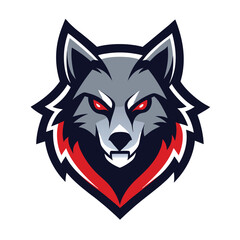 Fototapeta premium wolf cyborg gaming mascot art