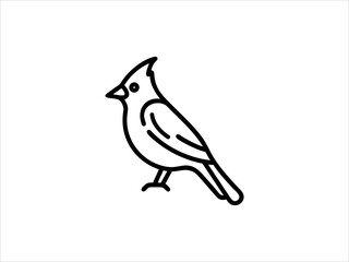 Obraz premium A clean, minimalist silhouette of a bird, perfect for nature themed designs, logos, or educational materials.