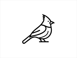 Obraz premium A clean, minimalist silhouette of a bird, perfect for nature themed designs, logos, or educational materials.