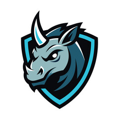 galactic warrior sport mascot gaming logo