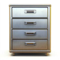 old steel cabinet with drawers