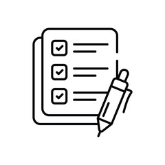 List vector icon stock illustration