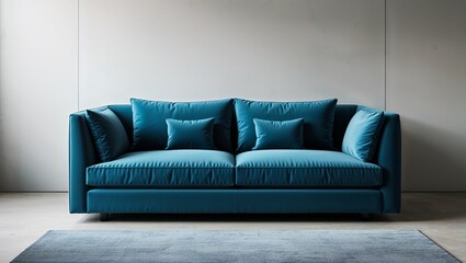 A minimalist sofa that offers both simplicity and plush relaxation