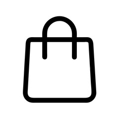Shopping bag icon vector illustration for online store retail business and e commerce design concept