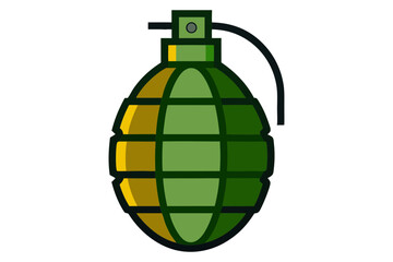Fototapeta premium Realistic Hand Grenade Vector Artwork