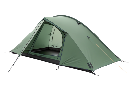 tourist tent on white background