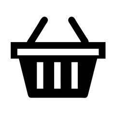 Shopping basket icon vector illustration for online store e commerce shop market purchase buy sell