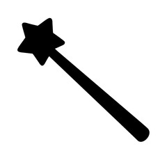 Star wand magic wand fairy wand princess wand wizard wand magical stick fantasy wand drawing vector