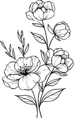 Delicate floral illustration